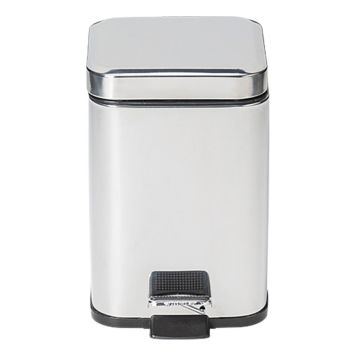 Prügikast Venus Quadra kroomitud pedaaliga 3 l