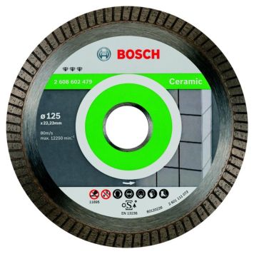 Teemantlõikeketas Bosch Best for ceramic 125 mm