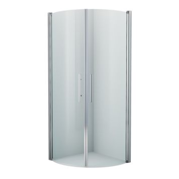 Dušinurk Camargue Skärgård pööratavate ustega 80 x 80 cm kumer kroom/kirgas