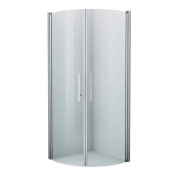 Dušinurk Camargue Skärgård pööratavate ustega 80 x 80 cm kumer satiin/kirgas