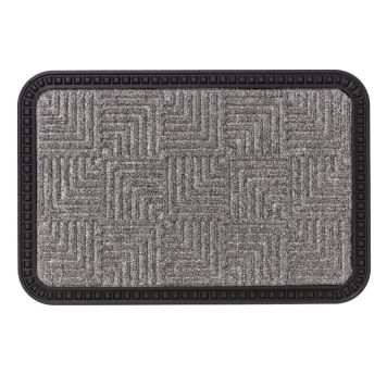 Uksematt Astra Border Star 50 x 80 cm, hõbedane