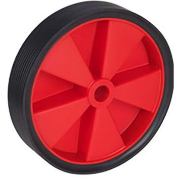 Ratas PVC must/punane 200 x 42 mm