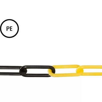 Piirdekett Stabilit 6 mm must/kollane