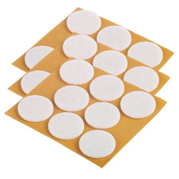 Mööblivilt Fix-o-moll 28 mm valge 24 tk