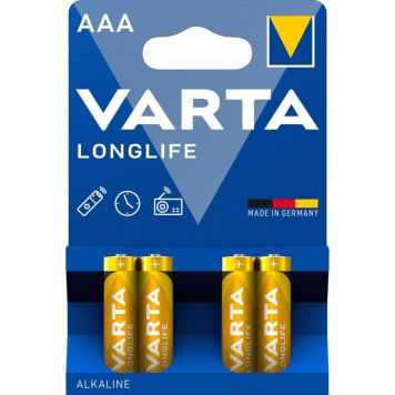 Patareid Varta Longlife 1,5 V AAA/LR03, 4 tk
