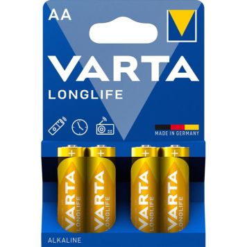 Patareid Varta Longlife 1,5 V AA/LR6, 4 tk