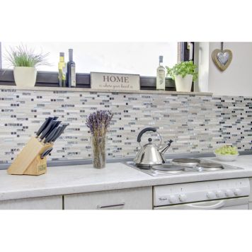 Klaasmosaiik Crystal Mix valge 30 x 30 cm