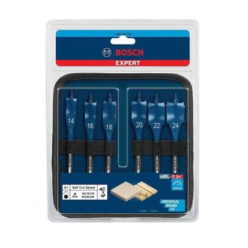 Lapikfreespuuride komplekt Bosch Expert Self cut speed 14-24 mm 6 tk
