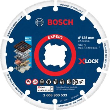 Teemantlõikeketas Bosch X-Lock 125 mm