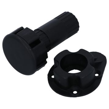 Reguleeritav mööblijalg 80 mm must