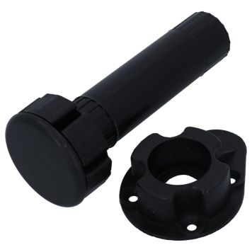 Reguleeritav mööblijalg 120 mm must