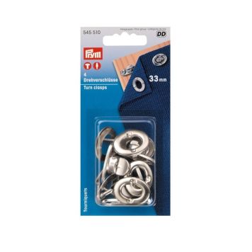 Pöördnupp Prym hõbedane 4 tk