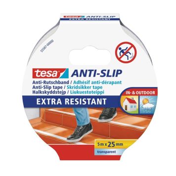 Libisemist takistav teip tesa®, läbipaistev 5 m X 25 mm