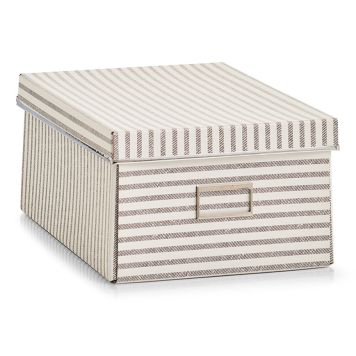 Hoiukast Zeller beež triibuline 36 x 25 x 15 cm