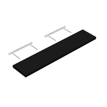 Seinariiul Regalux XL4 must 118 x 24 x 3,8 cm