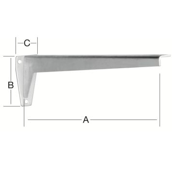 Riiulikandur 480 mm tsingitud