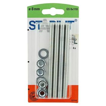 Keermepolt 8 x 110 mm