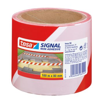 Ohulint tesa® Signal Universal 100 m x 80 mm punane/valge