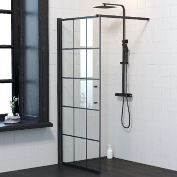 Dušiuks Camargue Skärgård läbipaistev/mustad ruudud