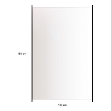 Aiaelement klaasist 150 X 100 cm, suitsuklaas