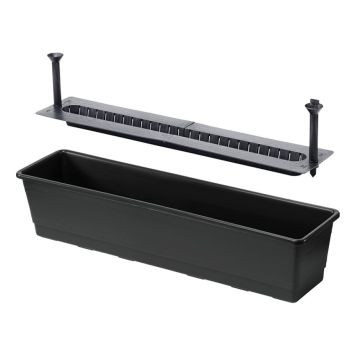 Rõdukast Orthex altkastmisega 75 cm, must