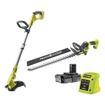 Akutrimmer+hekilõikur Ryobi RY18LT18HTA-120