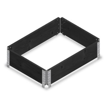 Istutuskast 80 x 60 x 20 cm, must