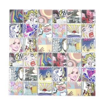 Mosaiik Quadrat Mix CG POP 30 x 30 cm