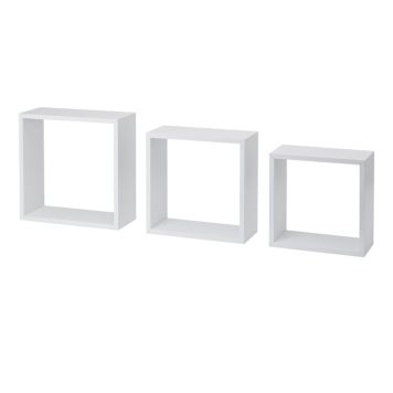 Seinariiulite komplekt Dolle Frame valge 3 tk