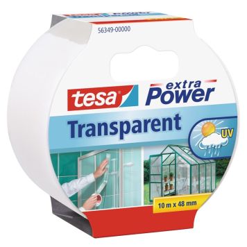 Parandusteip tesa® Extra Power läbipaistev 10 m x 48 mm