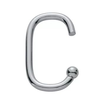 Dušikardinarõngas Diaqua Yara kroom 6,5 × 3,5 cm 12 tk/pk