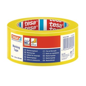 Markeerimisteip tesa® Professional 33 m x 50 mm kollane/must