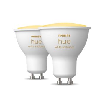 Nutilamp Philips Hue white ambiance GU10 2 tk/pk