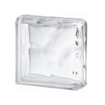 Klaasplokk Pilv nurk värvitu 19 x 19 x 8 cm