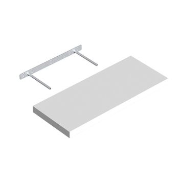 Seinariiul Regalux XL4 valge 60 x 24 x 3,8 cm