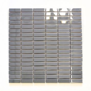 Mosaiik Silver Steel läikiv 29,8 x 30 cm