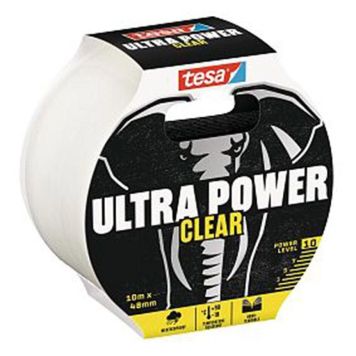 Parandusteip tesa® Ultra Power clear 10 m x 48 mm
