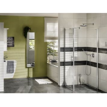 Dekoorplaat Palazzo Metallic Lines hõbedane 15 x 60 cm