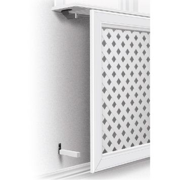 Radiaatori katte kinnituskomplekt Lundbergs valge