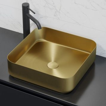 Valamu Camargue Skärgård Lindingö 40 x 40 cm harjatud messing