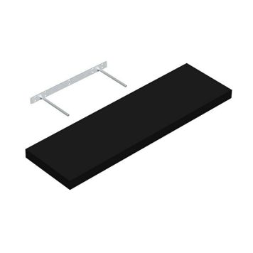 Seinariiul Regalux XL4 must 80 x 24 x 3,8 cm