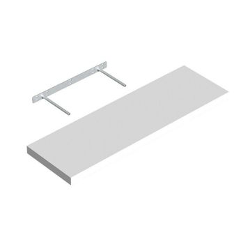 Seinariiul Regalux XL4 valge 80 x 24 x 3,8 cm