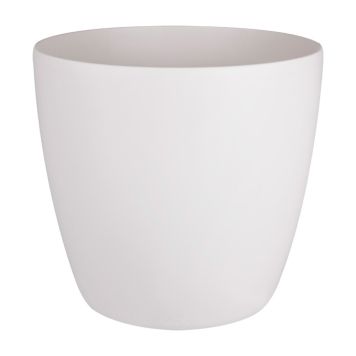 Ümbrispott Brusselsratastega Ø 40 cm, valge