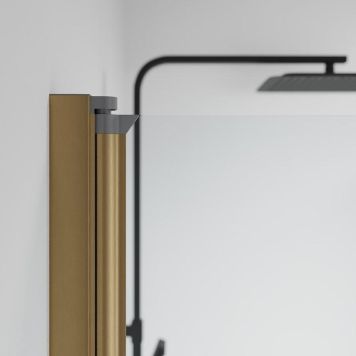 Profiilikomplekt fikseeritud dušiseinale Camargue Skärgård harjatud messing