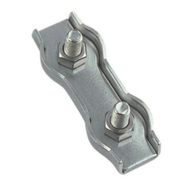 Dupleksklemm Seilflechter 3 mm A4 M3