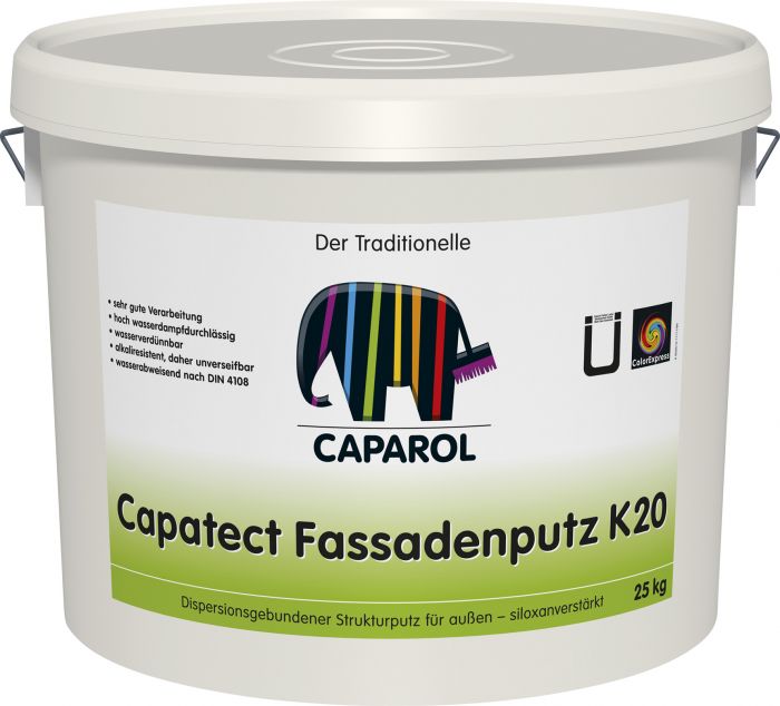 Fassaadikrohv Caparol Capatect Fassadenputz K20, 25 kg
