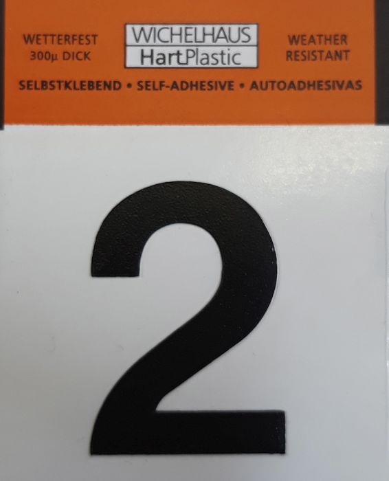 Number Wichelhaus HartPlastic 2 30 mm