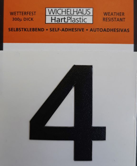 Number Wichelhaus HartPlastic 4 30 mm