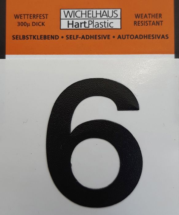 Number Wichelhaus HartPlastic 6 30 mm