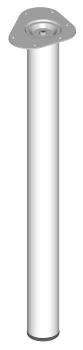 Mööblijalg Element System ümar valge 700 mm Ø 60 mm